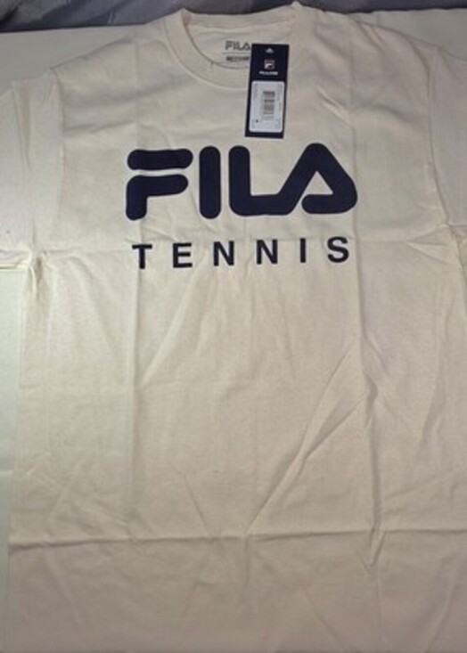 Fila Other - Fila Men's Classic Logo Short Sleeve Crew Neck T-Shirt In Beige